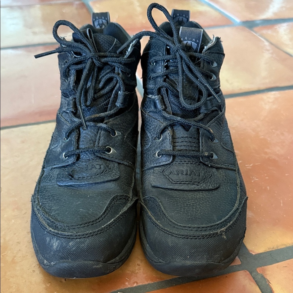 Ariat Black Rugged Lace-Up Boots - WATERPROOF